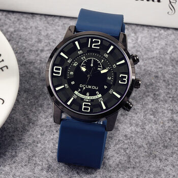 酷奇象手表男款学生简约气质时尚潮流酷炫个性户外运动大表盘石英表男