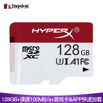 ʿ٣Kingston128GB ȡ100MB/s A1 U3 switchڴ濨 TF(Micro SD) רҵϷ洢