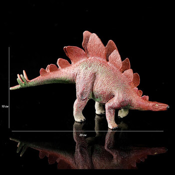 力利lili实心恐龙6寸剑龙16cm长模型塑胶玩具仿真动物儿童男孩礼物