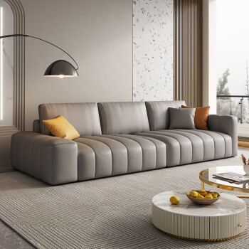 小米(mi)生态米家通用狄普科技布沙发客厅奶油风极简直排沙发组合 2