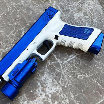 skd格洛克g18电动单连发回膛m92软弹枪玩具小手抢 增压高速g18【全 