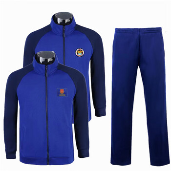 新款火焰蓝长袖运动速干消防体能服训练服春秋体能服套装冬季专职 单