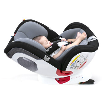 贝婴适 德国beingse儿童安全座椅0-12岁4汽车用360度旋转婴儿宝宝安全椅新生儿 太空灰
