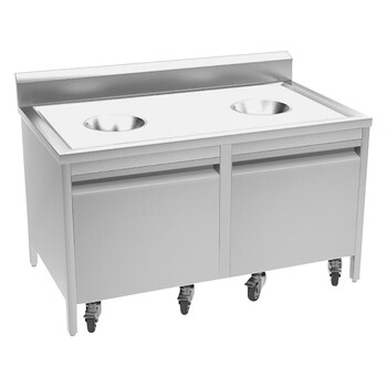 森德仕(sendish)不锈钢收残台 1200*70*80商用收餐车 厨房 餐厅餐具