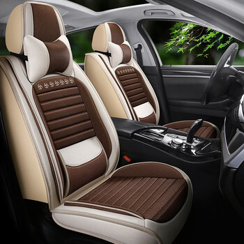 欧玛奴汽车坐垫四季通用亚麻座垫套老款11款13款14款新款大众帕萨特