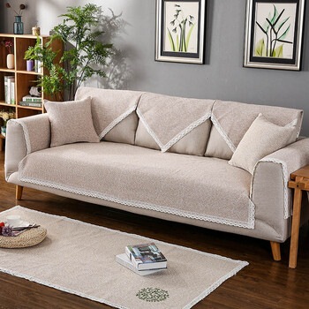 纯棉老粗布沙发垫棉麻沙发垫四季简约通用夏天款巾亚麻布艺老粗布套罩