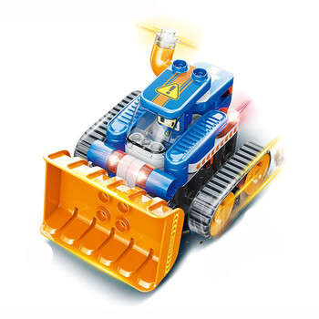 布鲁可 大颗粒积木百变布鲁克小队轻型交通工具系列拼插3-6岁儿童玩具