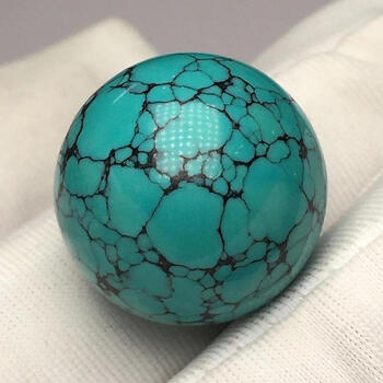 原矿绿松石高瓷网花圆珠乌兰花配珠菜籽黄隔珠锁骨珠单珠牌子挂件 17.