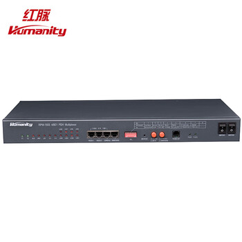 红脉（Humanity）PDH光端机 RPM-150S8ET40DA 8E1+4路以太网 可VLAN 1+1光备份 双电 双纤40KM FC 1台