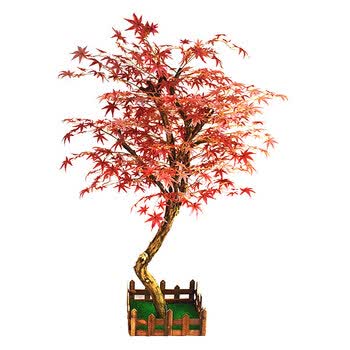 仿真鸡爪槭假红枫树盆栽落地客厅装饰假树植物造型景观树定制2022新款