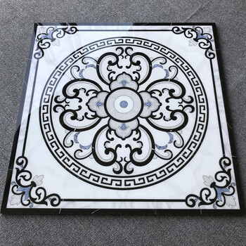 公司电梯上用的地毯pvc单片800x800入户玄关拼花瓷砖花抛晶砖电梯地砖