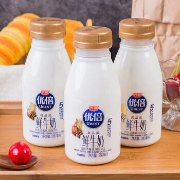 优倍鲜牛奶光明优倍鲜奶280ml瓶装家庭装浓醇巴氏儿童学生营养早餐奶