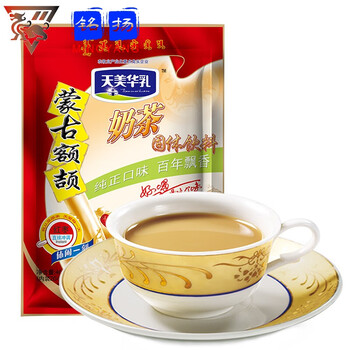 内蒙古特产蒙古额颉奶茶袋装立小包红枣味奶茶400g