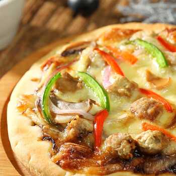 洲际食品冷冻披萨夏威夷披萨牛肉粒芝心奥尔良鸡肉水果披萨半成品6寸