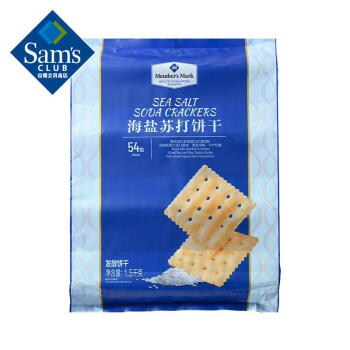 Member's MarkMember’s Mark 海盐苏打饼干 1.5kg 零食早餐 休闲小吃 饼干