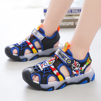 dpqa安踏踏奥曼儿童凉鞋男童夏季新款包头小男孩运特步步 9938蓝色