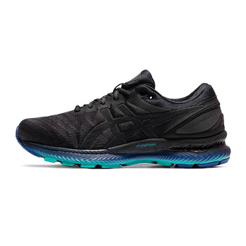 亚瑟士(asics)男缓震夜跑鞋反光gel-nimbus 22 lite-show运动鞋 黑色
