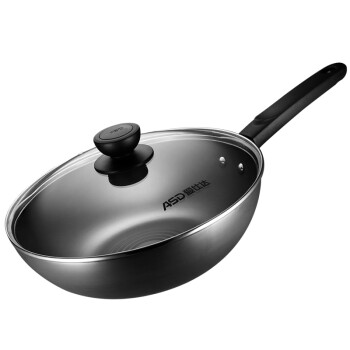 
                                                            爱仕达30CM 精铁炒锅JX8330E 炒菜铁锅具燃气灶明火专用                