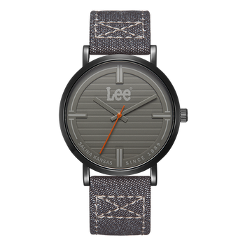 lee手表潮中性设计运动牛仔带女石英手表都市通勤简约表腕表u366 深