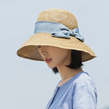 印象可牛孙俪同款帽子女蝴蝶结遮阳帽女夏季凉帽女防晒帽女旅游可折叠