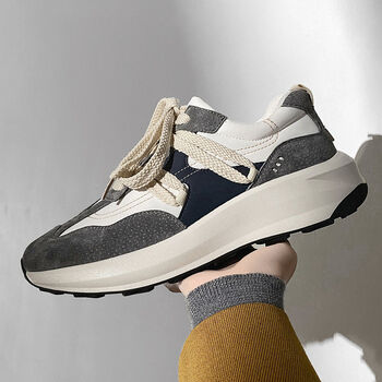 古雀guque同款舍涂小众原创厚底老爹鞋男ins潮港风男生运动休闲增高