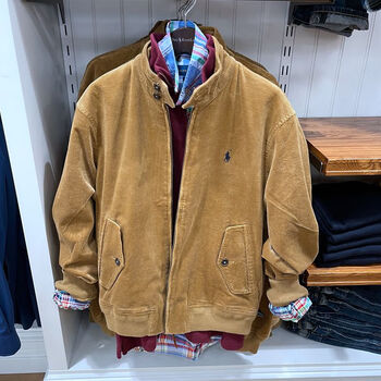 polo ralph lauren美国rl保罗拉夫劳伦男商务立领灯芯绒夹克外套