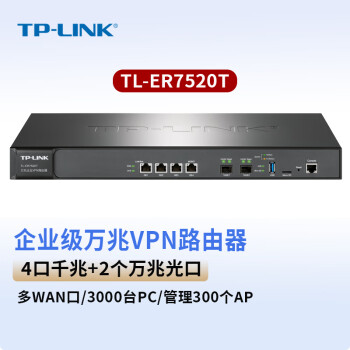 TP-LINKҵ· 2SFP+ WAN VPN ǽ TL-ER7520T/3000