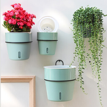 欧林泽绿萝植物壁挂花盆自动吸水墙壁挂式免浇水仿陶瓷家居创意挂件阳台厨房挂式个性懒人盆莫迪绿大号 直径17x高17厘米 图片价格品牌报价 京东