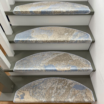 康娅轻奢简约家用实木楼梯垫踏步垫免胶自粘别墅大理石台阶防滑垫地垫