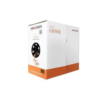 海康威视（HIKVISION）无氧铜芯PVC护套 六类千兆信号传输监控专用网线DS-1LN6-UE-W 305米/箱
