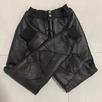 特战防寒裤棉皮裤冬季羊皮裤子真羊皮毛一体羊剪绒绵羊男女士高腰防寒