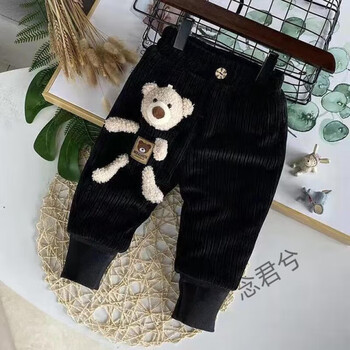 宝宝棉裤冬季13岁加厚加绒外穿儿童三层保暖45岁男小童夹棉裤子  定制