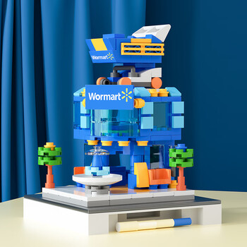 乐高天积木街景3d立体拼图拼装玩具儿童建筑房子模型女孩系列礼物