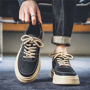 ebrukmare森马集团男鞋春季潮牌高级感复古板鞋男士运动休闲鞋学生