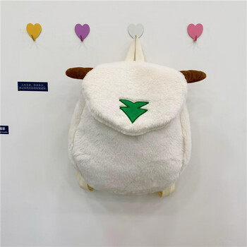 热奥超萌羊村懒羊羊双肩包包新款毛绒学生大容量上课包可爱卡通耐用包