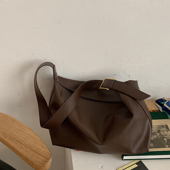 hrcongolke百搭ins休闲斜挎包包女2023新款潮春秋托特包小众质感单肩