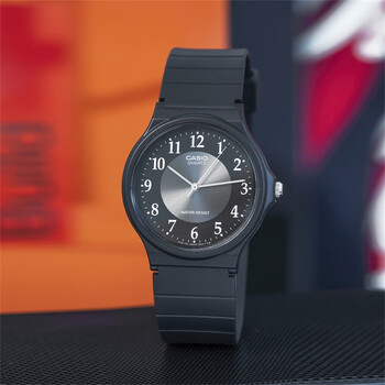 卡西欧(casio)小黑表日本手表男女经典简洁情侣大表盘mw-240-1b/7b/4b