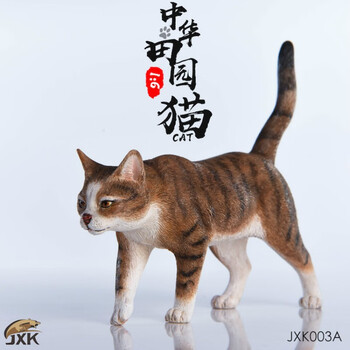 莫属模型(mmos x)jxk 中华田园猫/小黑猫模型 仿真猫咪迷你小动物手办