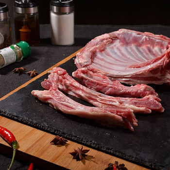 精选原切羊排新鲜羔羊肋排羊肋排骨烧烤火锅食材羊净排羊净排1斤
