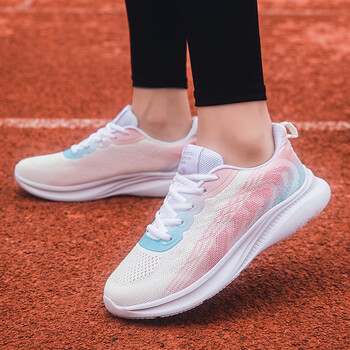 (asics)同款女鞋飞织鞋四季运动鞋大码跑步鞋 天蓝粉 39【图片 价格