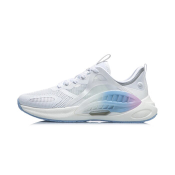 李宁lining21夏羿星女子运动时尚潮流简约百搭休闲鞋aglr0441标准白36