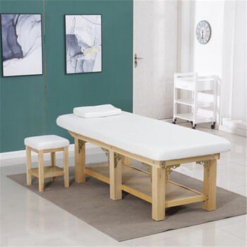 予轩灵美容床实木纹绣推拿理疗折叠美容按摩床美容院专用家用美容床