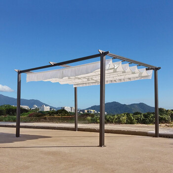 strongcamel家用庭院遮阳篷凉亭铝合金汽车防晒棚楼顶花园阳台葡萄