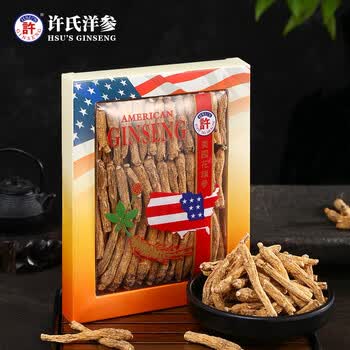 许氏精选礼盒装s10512lb美国进口西洋参片西洋参段切片花旗参