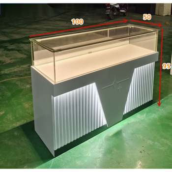 柜手表眼镜柜台展示柜黄金玉石首饰银饰品柜台陈列柜 100*50*95直角柜