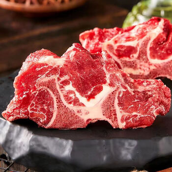 斓优森正宗牛蝎子牛脖骨原切新鲜牛肉生冷冻牛胫颈骨新鲜多肉牛脊骨2