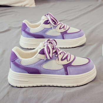 逅伊初中生青少女孩运动鞋10-15岁秋冬款2023年春季新款百搭小白鞋女 