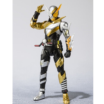 假面骑士zi-o时王 模型玩具 15cm(拆封无售后) 限定build 金兔银龙