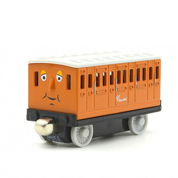 高铁套装回力合金磁铁可连接车厢小火车儿童玩具msy卡其色克拉贝尔