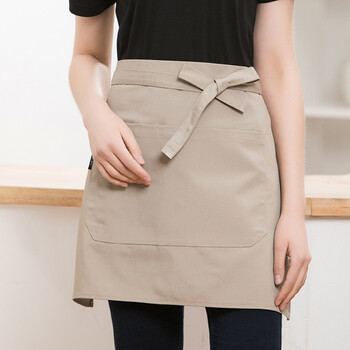 韩意礼 服务员男女半身短款围裙定制超市水果店促销员围腰酒店饭店西